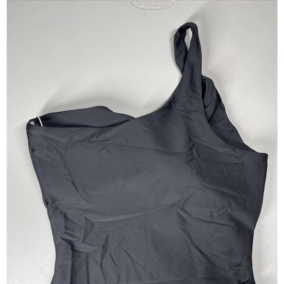 J Crew Kay One Piece in Classic Sculpt™ Womens 14 Black One Shoulder Swimsuit - Picture 4 of 9